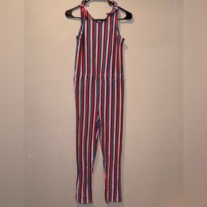 Kidpik Striped Jumpsuit Girls Size 10 NWT Colorful Summer Outfit